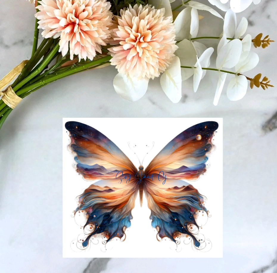 Smoke Butterfly #7 - UVDTF Decal for cups/hard surfaces sticker