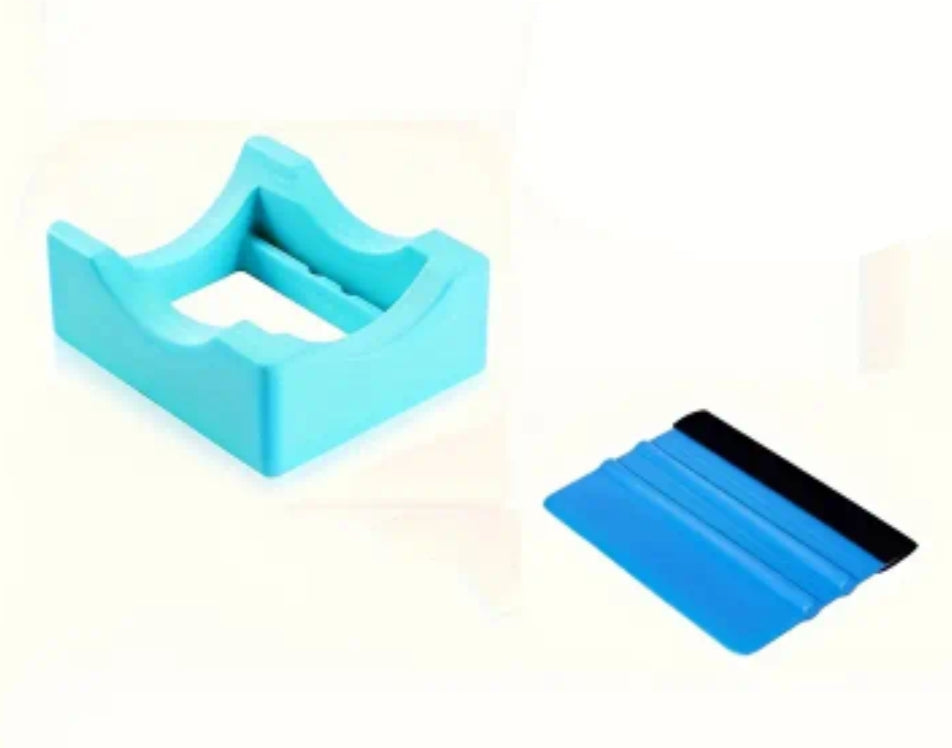 Cradle to help apply UVDTF wrap on cups/tumblers