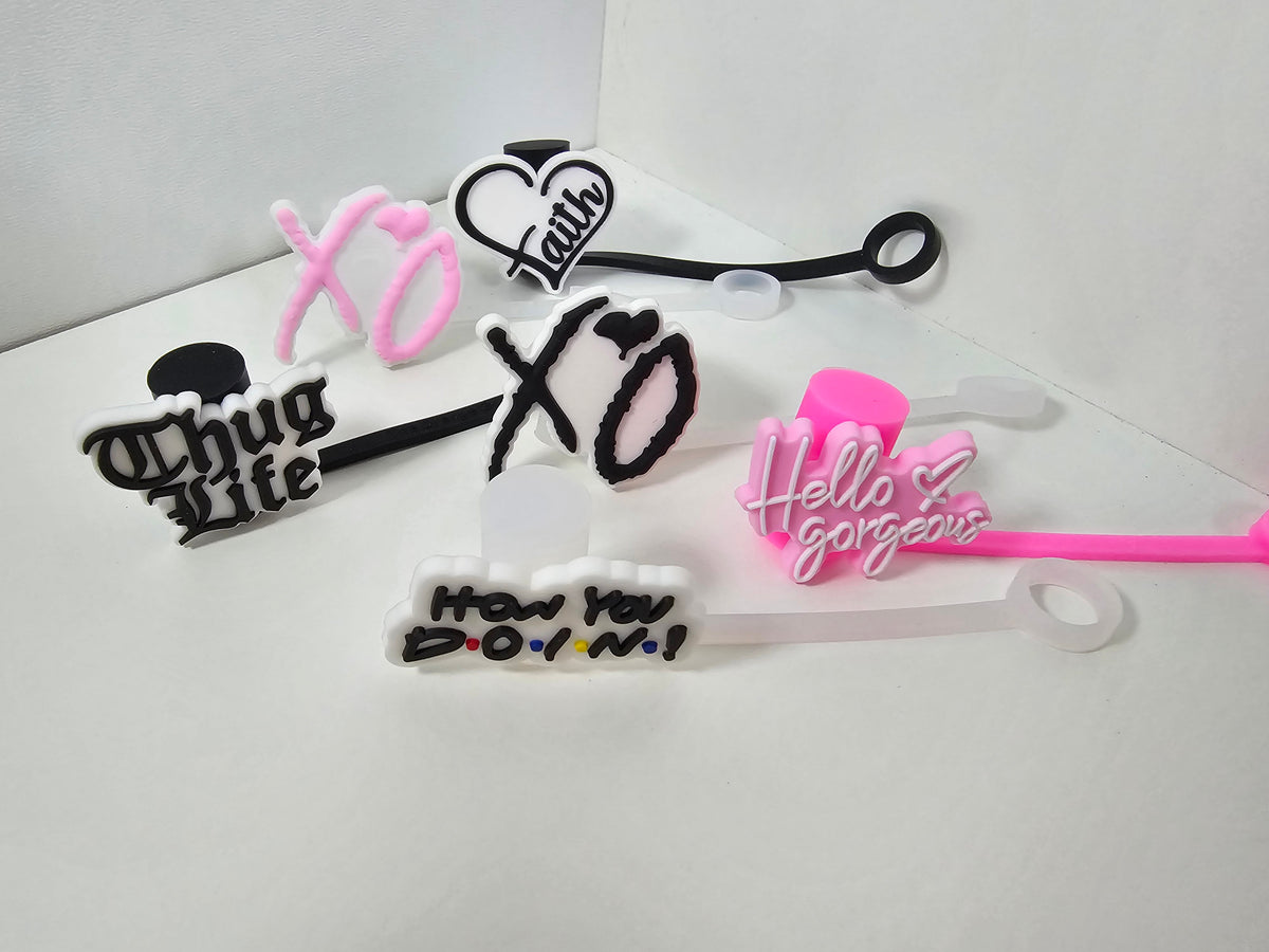 Popular Sayings Straw Topper - 8mm