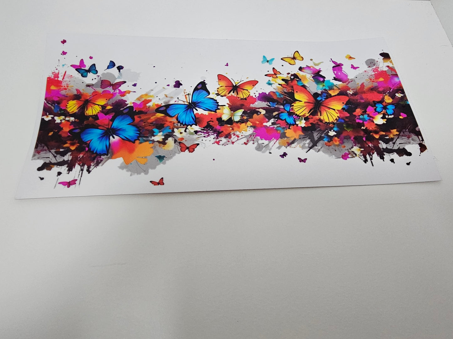 Multicolored Butterflies - UVDTF Wrap for cups/hard surfaces sticker