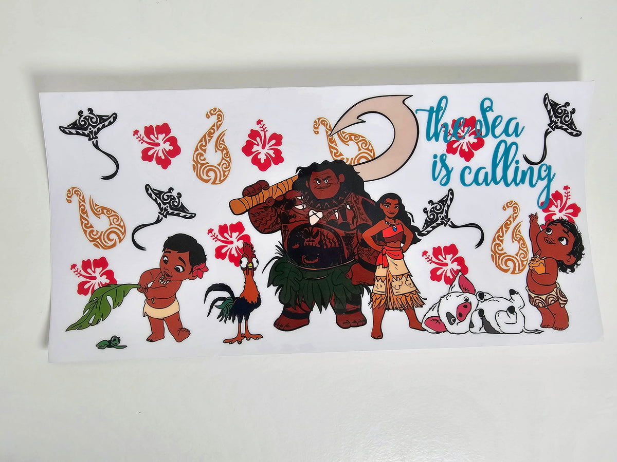 Moana - UVDTF Wrap for cups/hard surfaces sticker