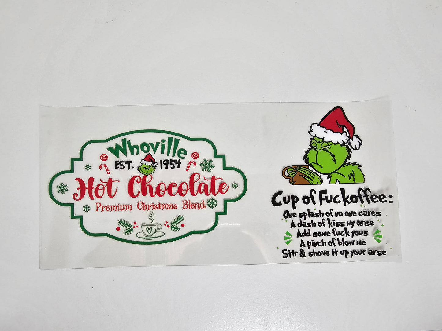 Whoville Hot Chocolate - UVDTF Wrap for cups/hard surfaces sticker