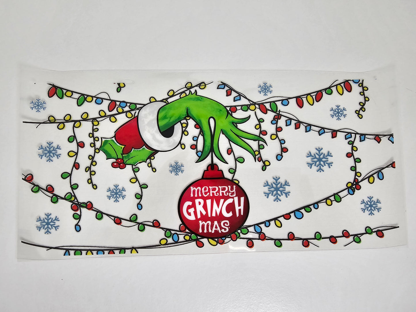 Grinch Ornament - UVDTF Wrap for cups/hard surfaces sticker