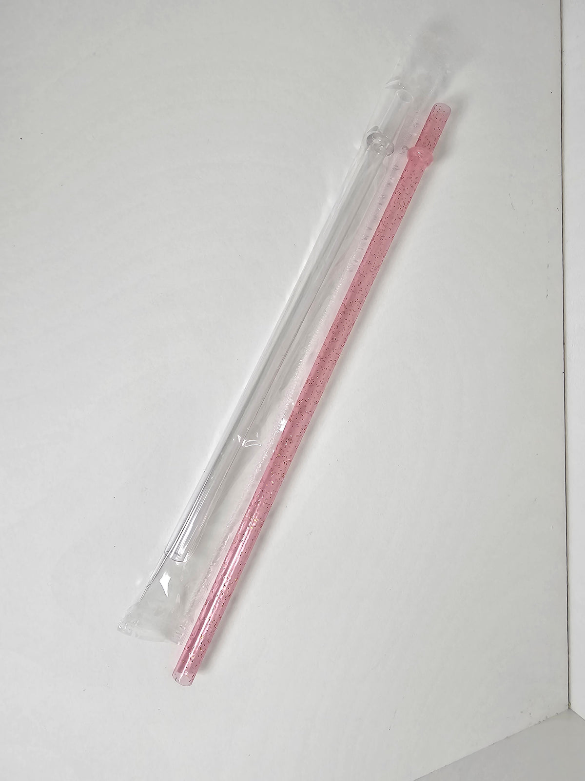 Glitter Reusable Plastic Straw