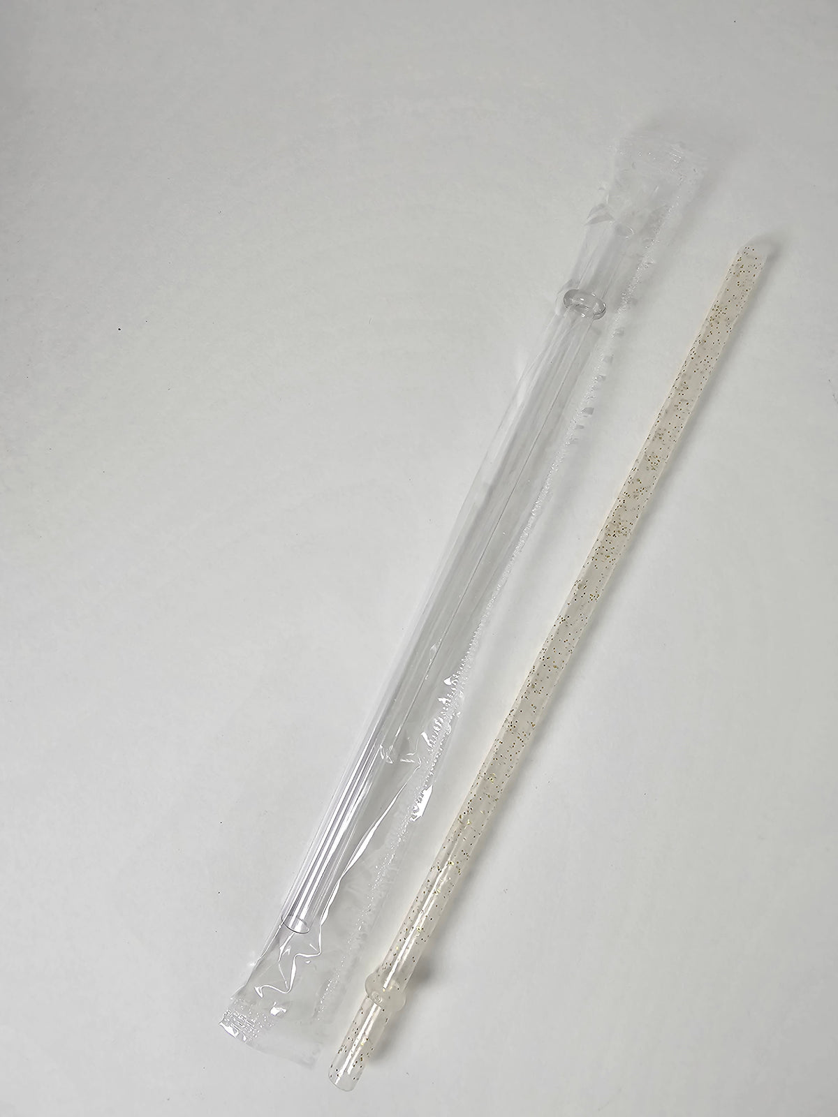 Glitter Reusable Plastic Straw