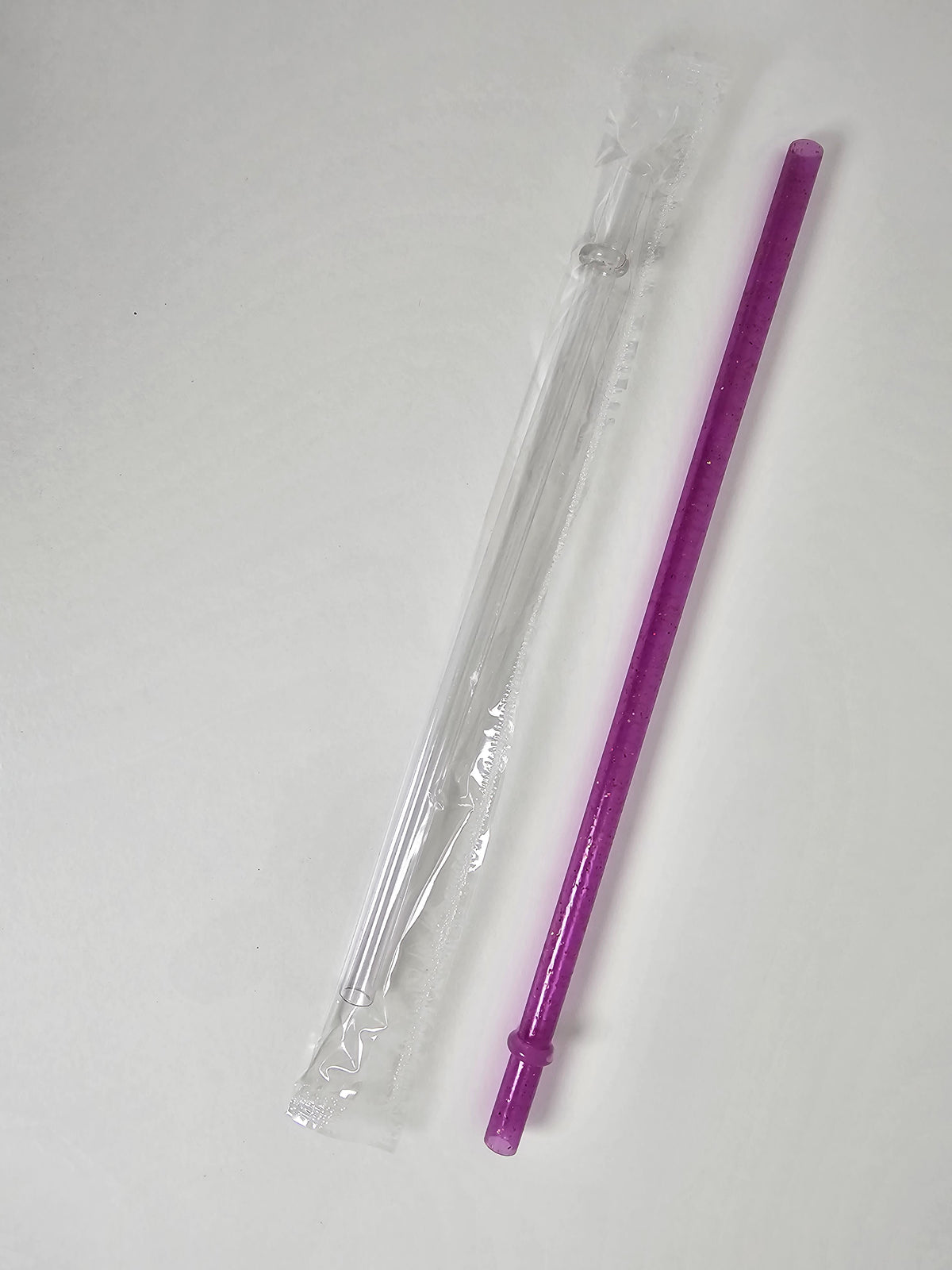 Glitter Reusable Plastic Straw