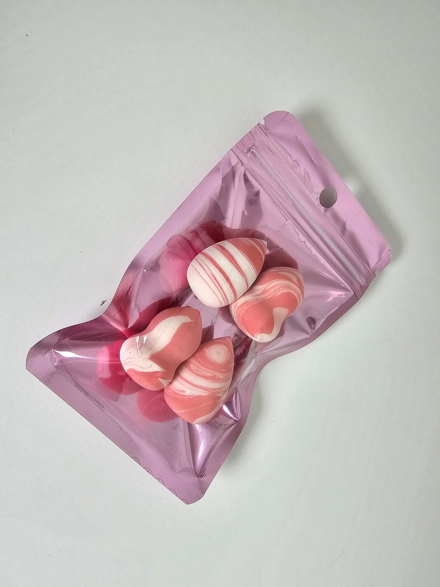 Mini esponjas de maquillaje con efecto mármol