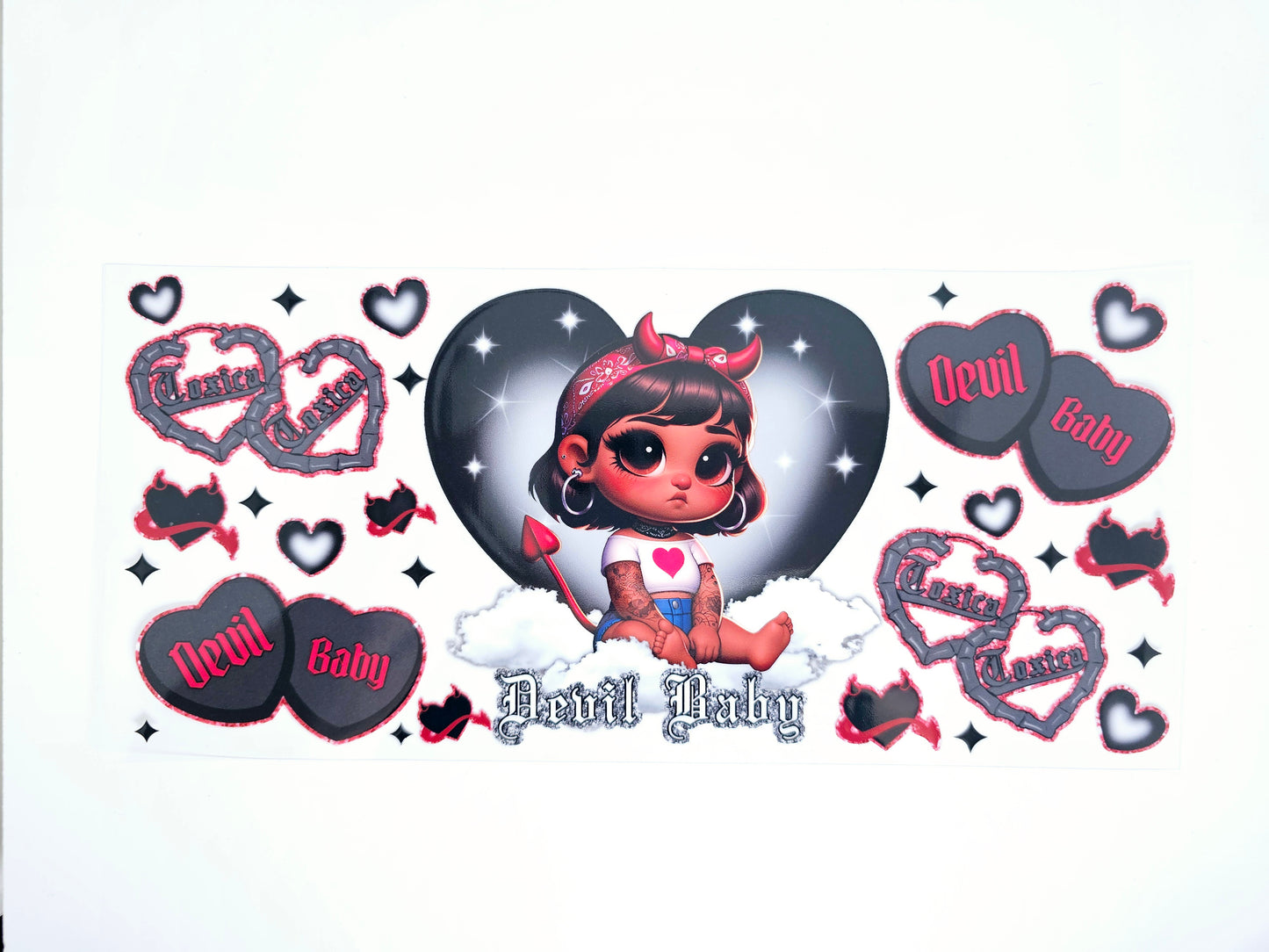 Devil Baby - UVDTF Wrap for cups/hard surfaces sticker