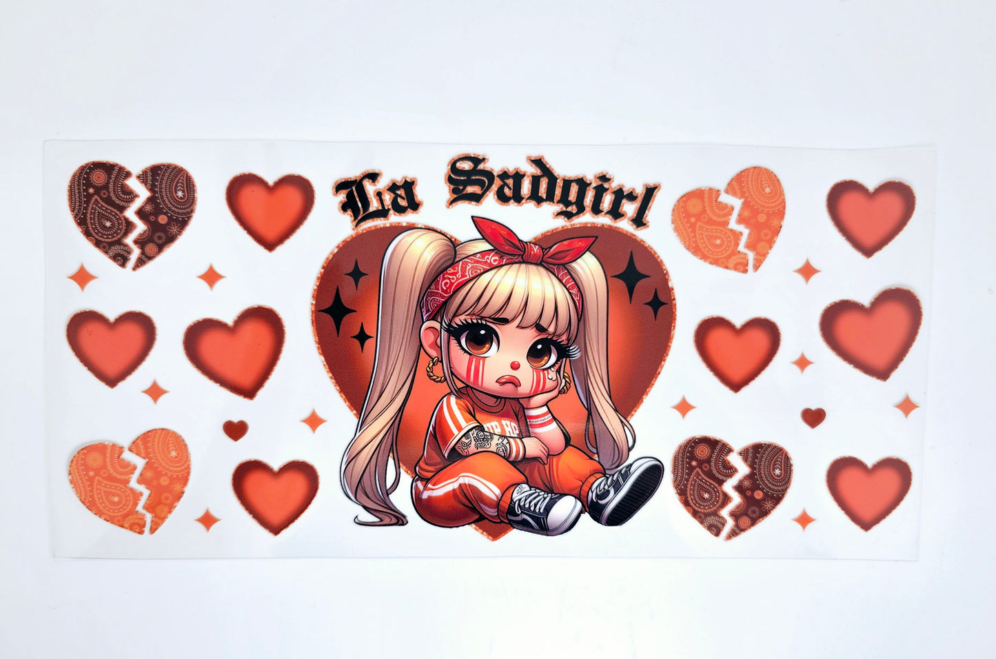 La Sadgirl - Envoltura UVDTF naranja