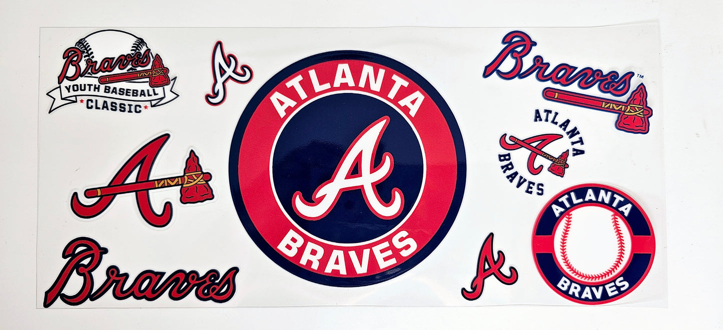 Atlanta Braves - UVDTF wrap for cups/hard surfaces sticker
