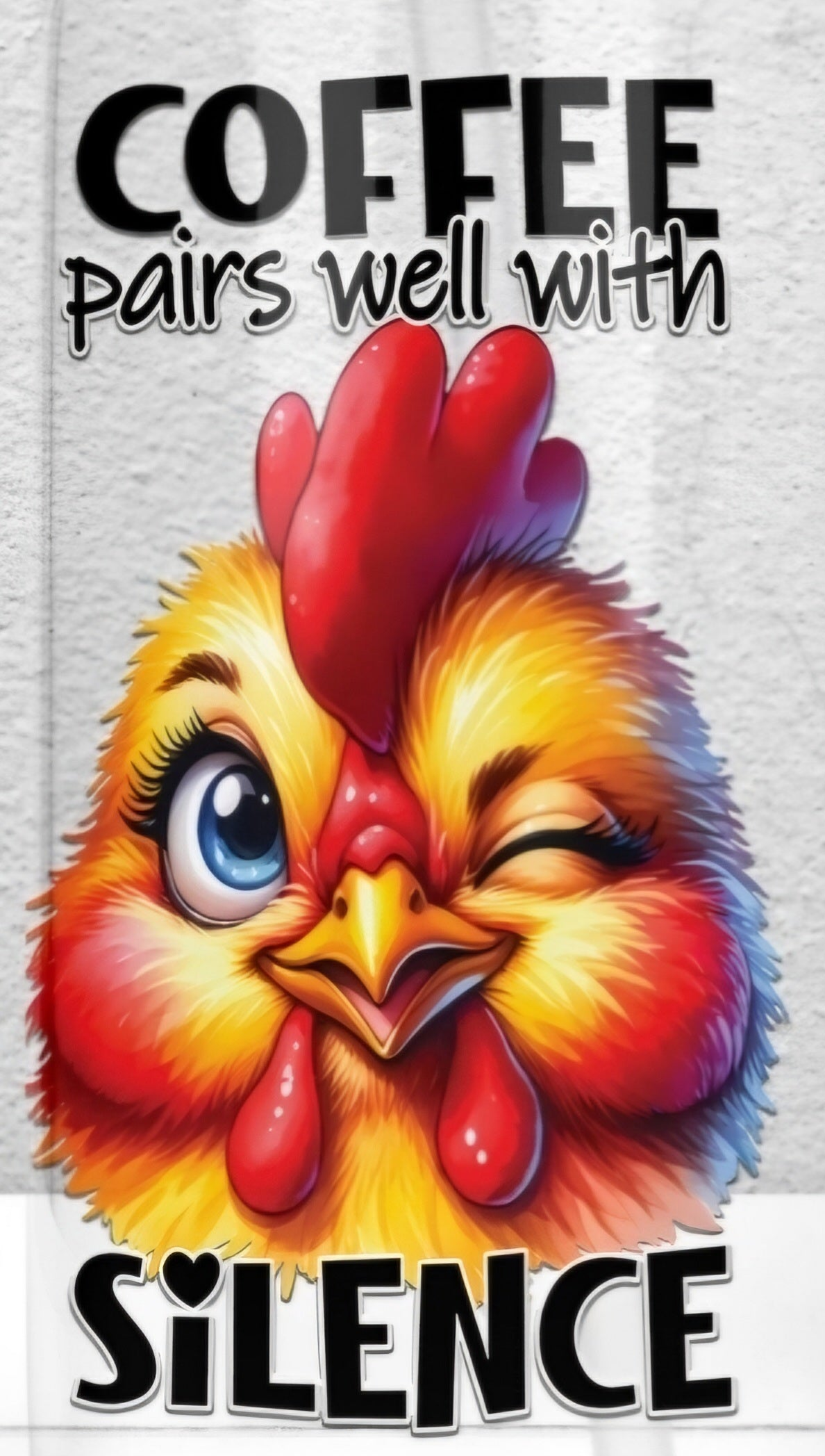 Coffee Pairs Well with Silence - UVDTF Decal for cups/hard surfaces sticker