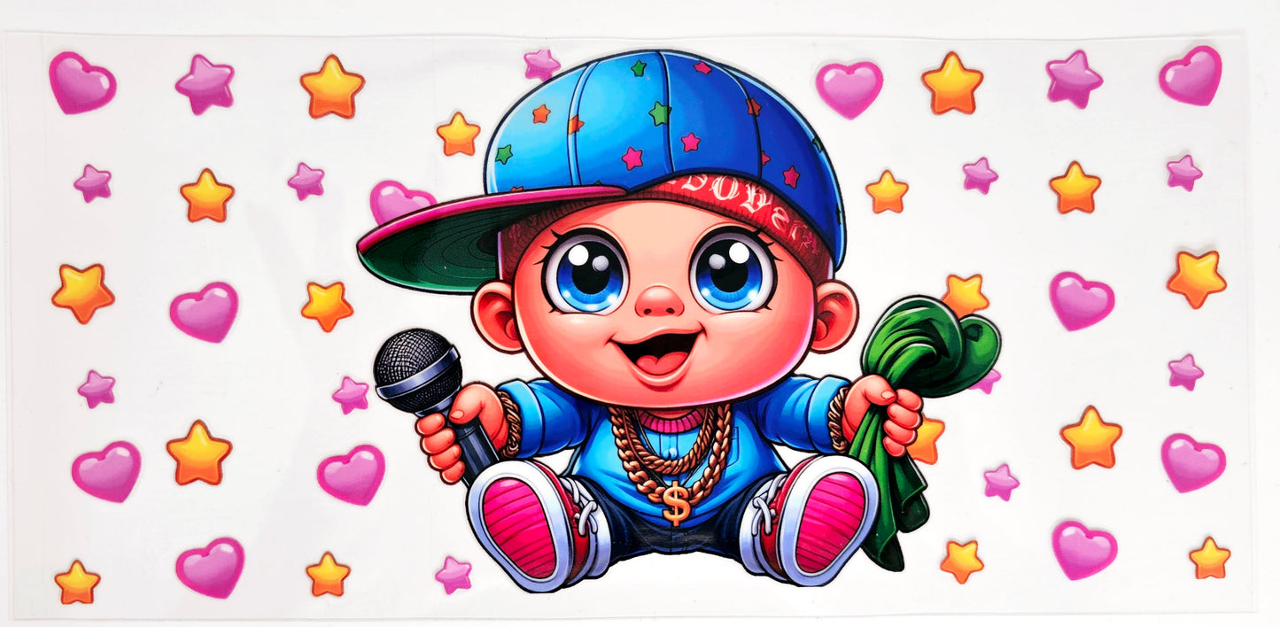 Microphone Boy - UVDTF Wrap for cups/hard surfaces sticker