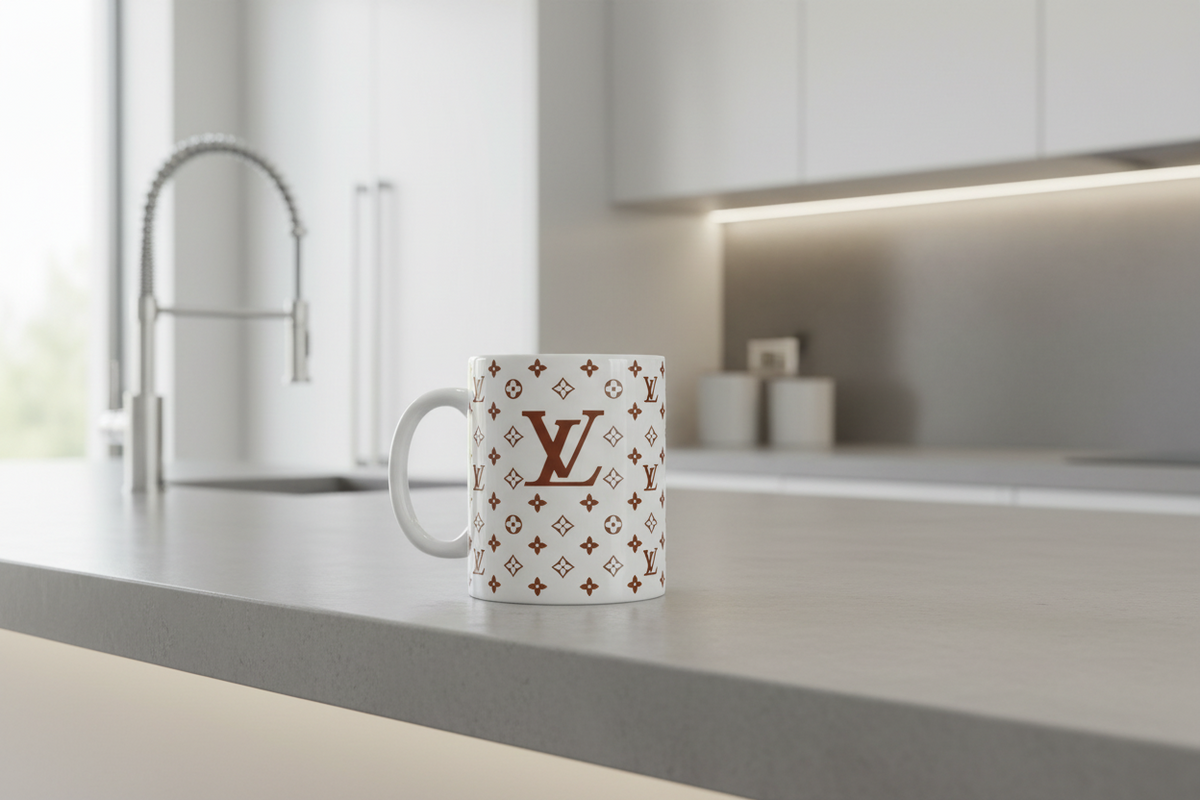 Louis Vuitton - Bolso de mano con protección UVDTF en marrón claro y blanco