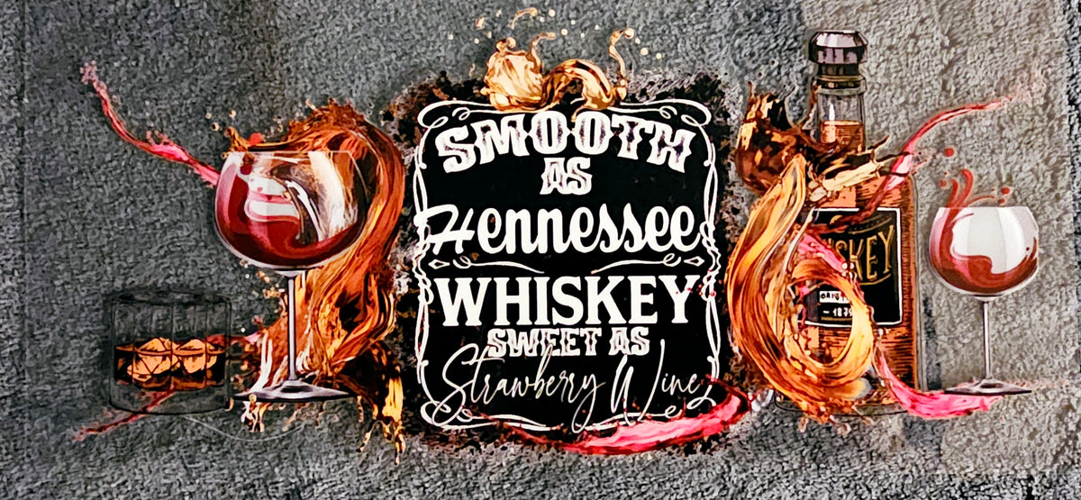 Smooth as Hennessee Whiskey - UVDTF Wrap for cups/hard surfaces sticker