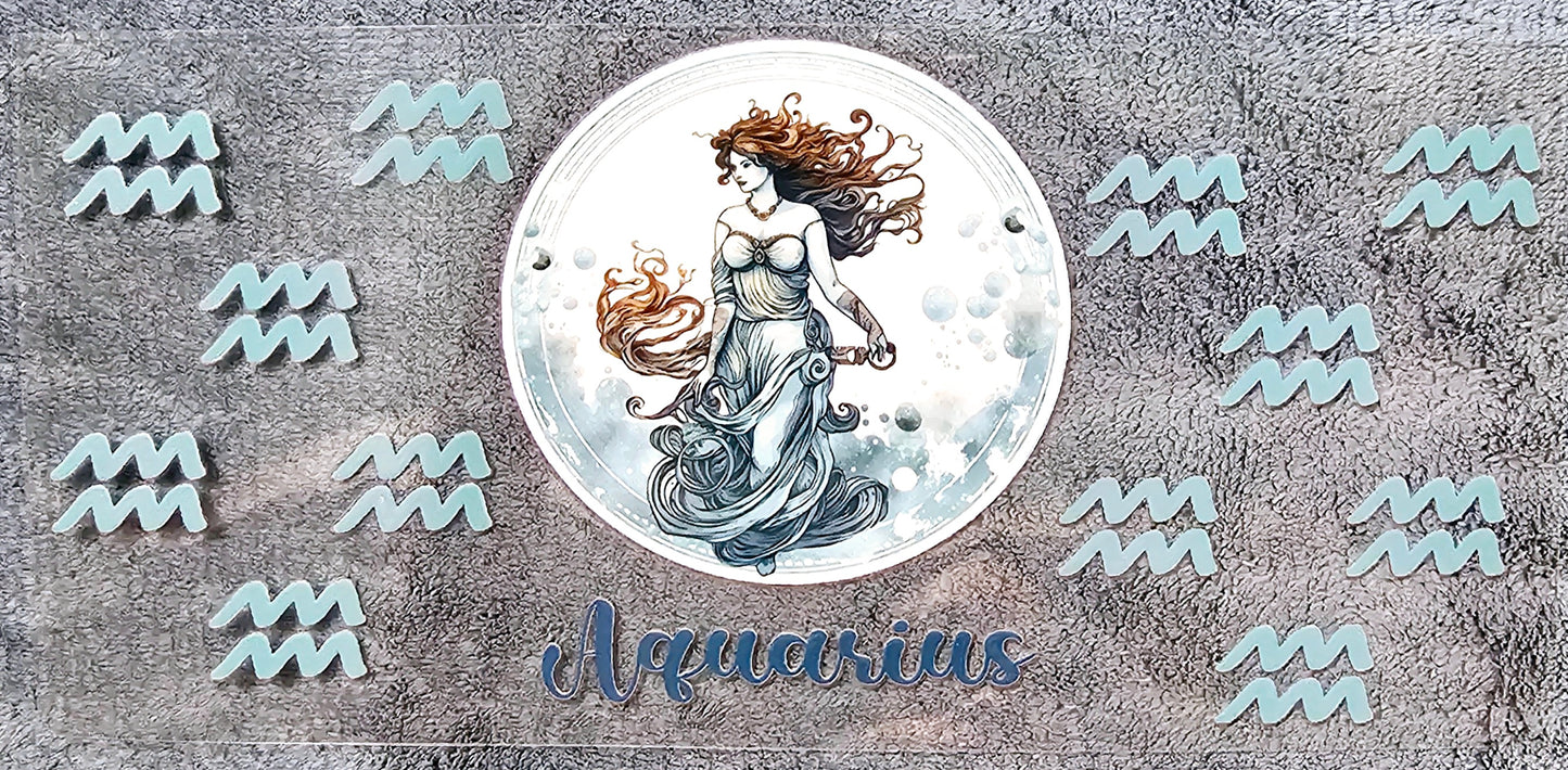Aquarius - UVDTF Wrap for cups/hard surfaces sticker