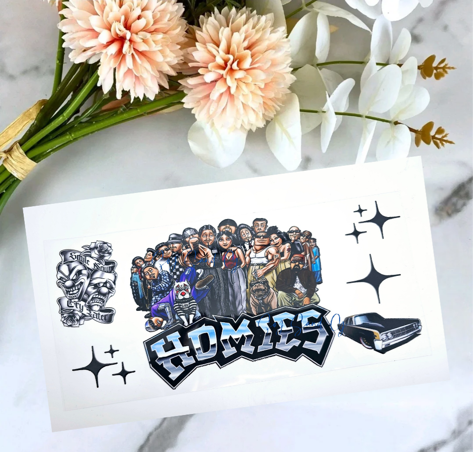 Homies - UVDTF wrap for cups/hard surfaces sticker