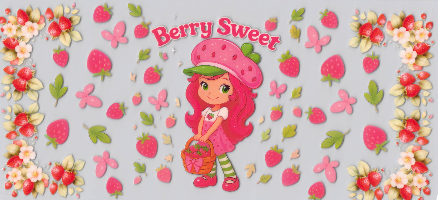 Berry Sweet Shortie - UVDTF Wrap for cups/hard surfaces sticker