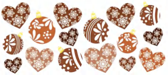 Brown Christmas Ornaments- UVDTF Wrap for cups/hard surfaces sticker