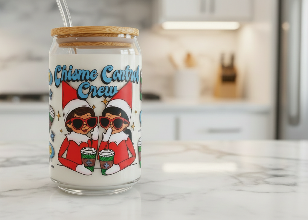 Chisme Control Crew - UVDTF Wrap for cups/hard surfaces sticker