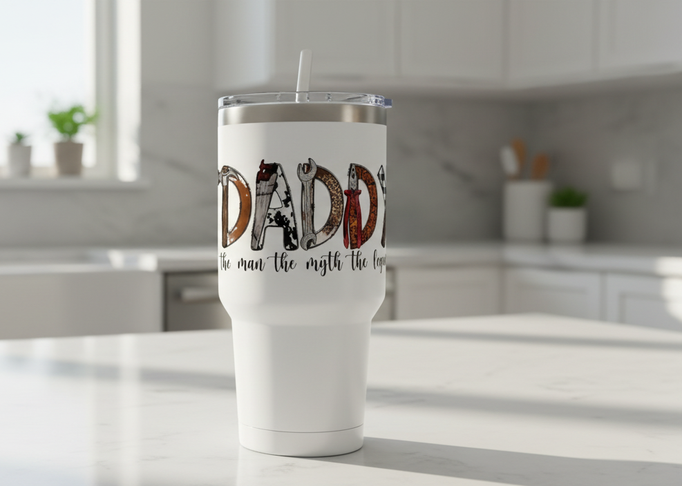 Daddy Tools - UVDTF Wrap for cups/hard surfaces sticker
