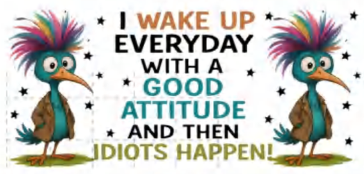 I Wake up Everyday - UVDTF Wrap for cups/hard surfaces sticker