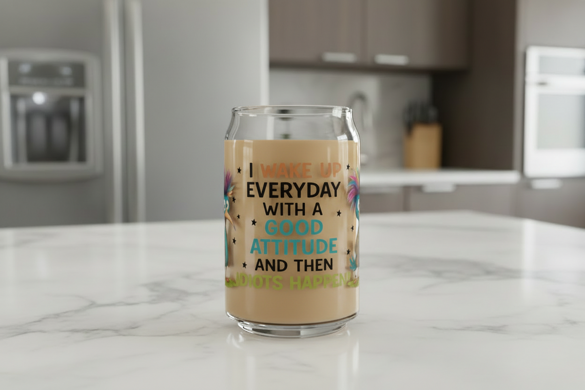I Wake up Everyday - UVDTF Wrap for cups/hard surfaces sticker