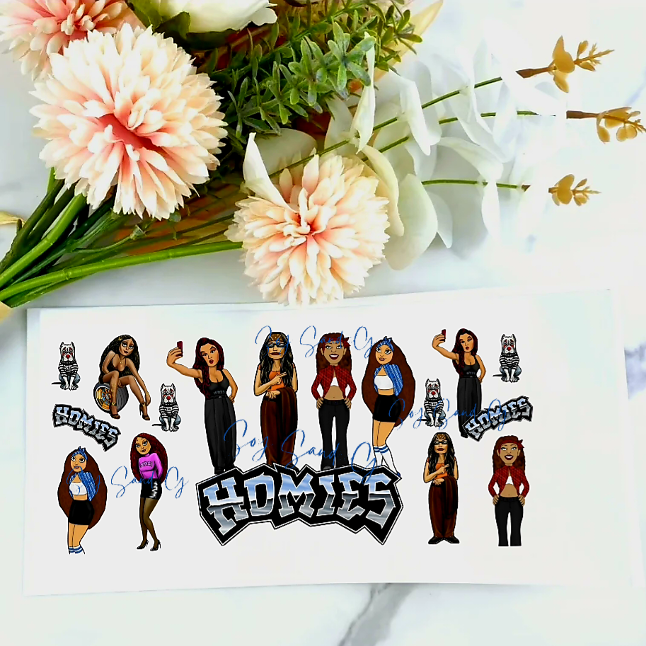 Las Cholitas - UVDTF Wrap for cups/hard surfaces sticker