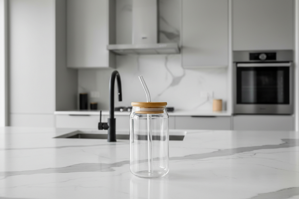 Vaso de vidrio de 16 oz - sin diseño