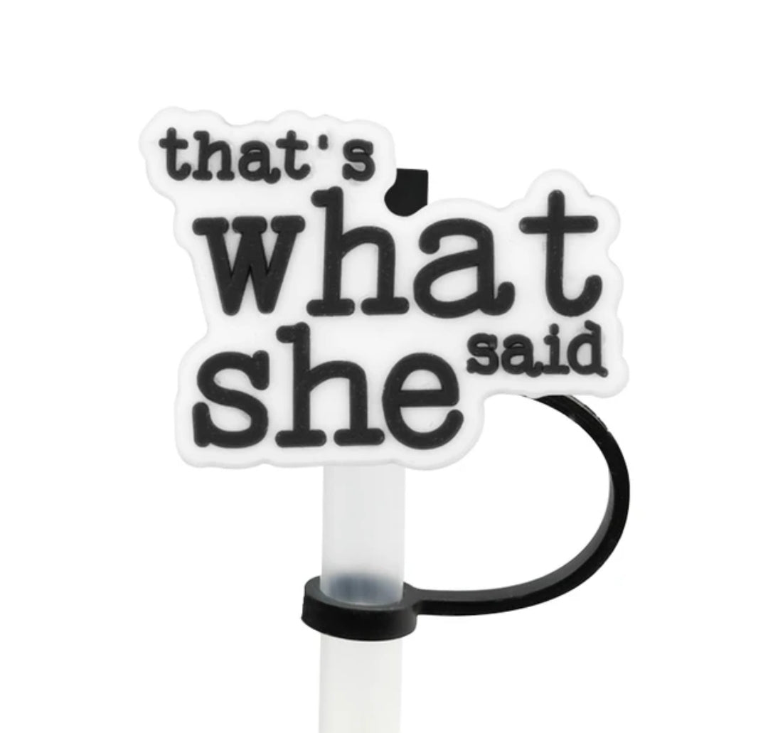 Popular Sayings Straw Topper - 8mm