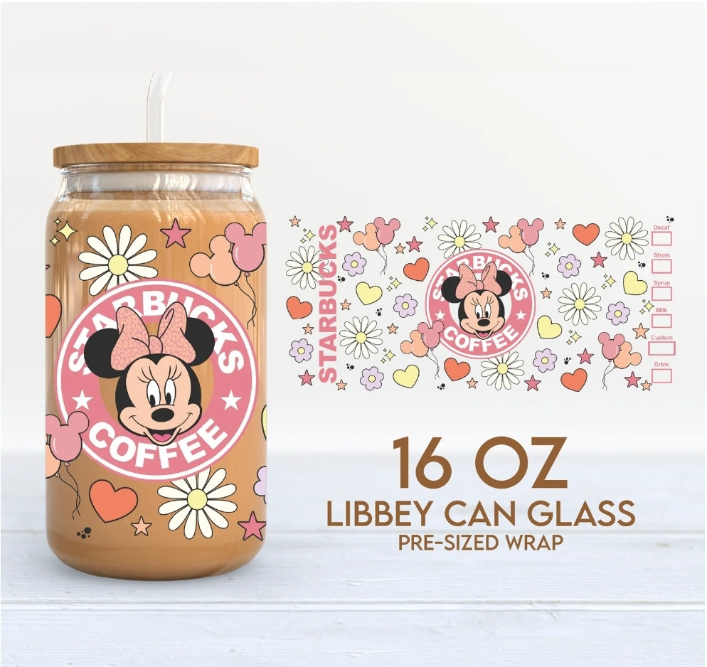 Envoltura UVDTF de Minnie Starbucks