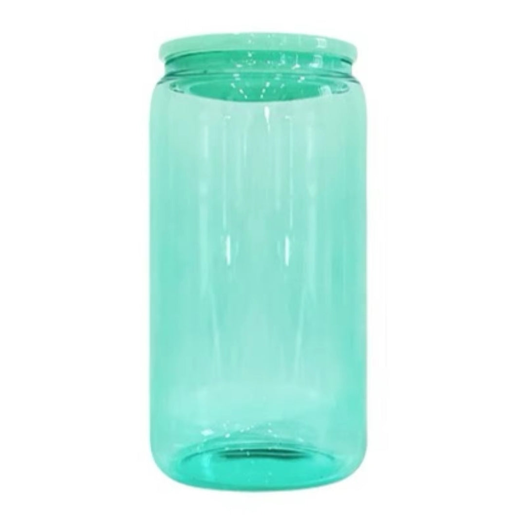 16 oz Colored Glass Jelly Cup - No Design