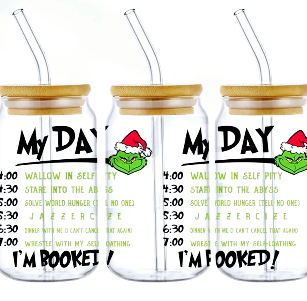 Grinch My Day - UVDTF Wrap for cups/hard surfaces sticker