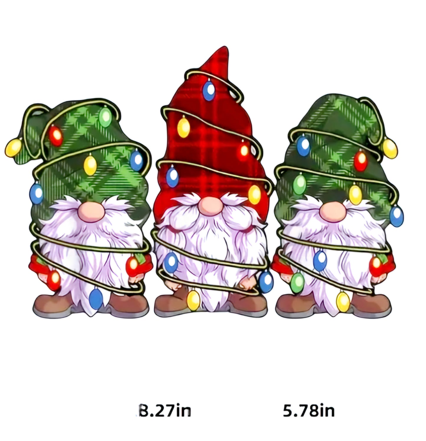 Tangled Lights Gnomes - Vinyl Wrap Sticker