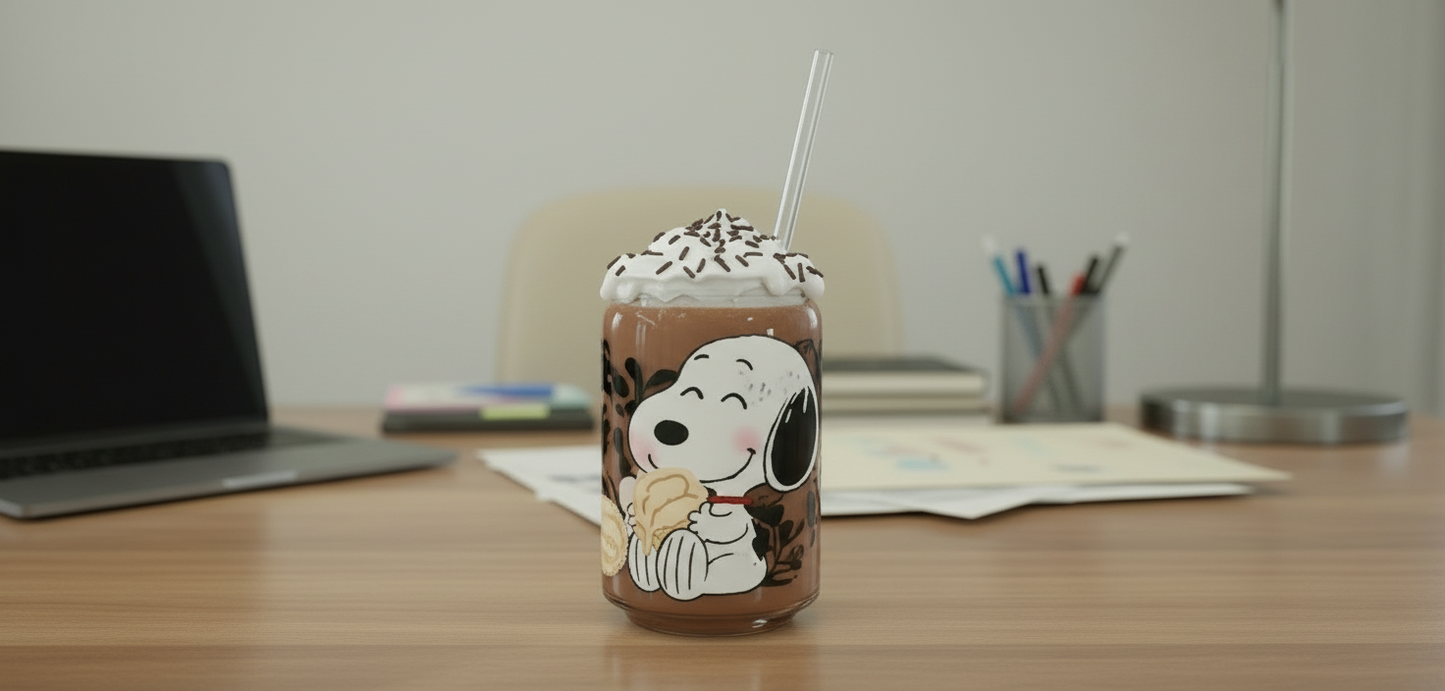 Snoopy Concha - UVDTF Wrap for cups/hard surfaces sticker