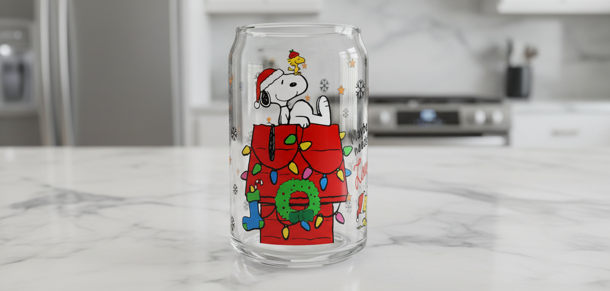 Snoopy Red House - UVDTF Wrap for cups/hard surfaces sticker