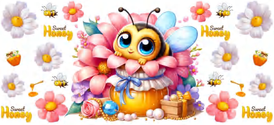 Sweet Honey Pink - UVDTF Wrap for cups/hard surfaces sticker