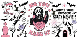 What's Your Favorite Scary Movie? - UVDTF Wrap for cups/hard surfaces sticker