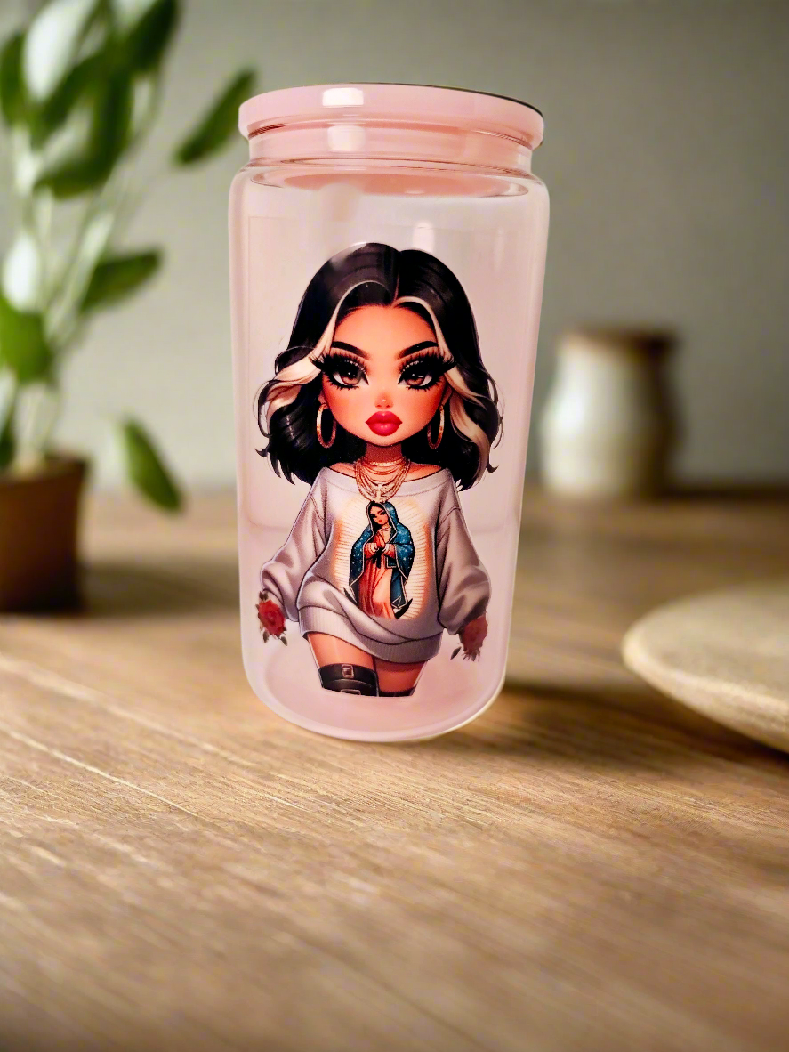 Sexy Religious Latina #1 - UVDTF Decal for cups/hard surfaces sticker