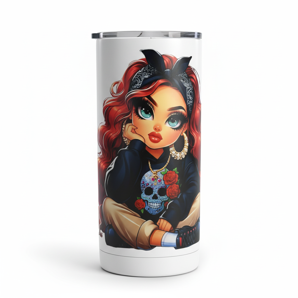 Red Haired Halloween Cutie - UVDTF Decal for cups/hard surfaces sticker