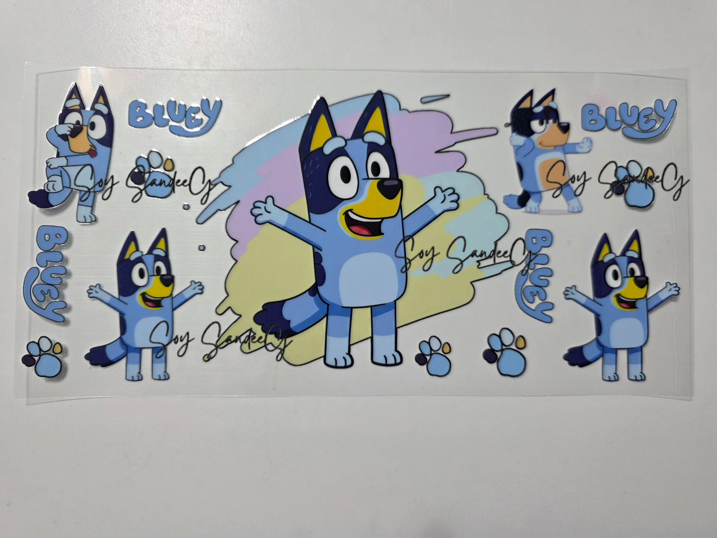 Bluey - UVDTF Wrap for cups/hard surfaces sticker