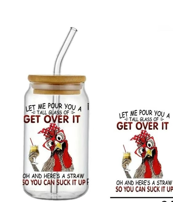 Get Over It - UVDTF Decal for cups/hard surfaces sticker