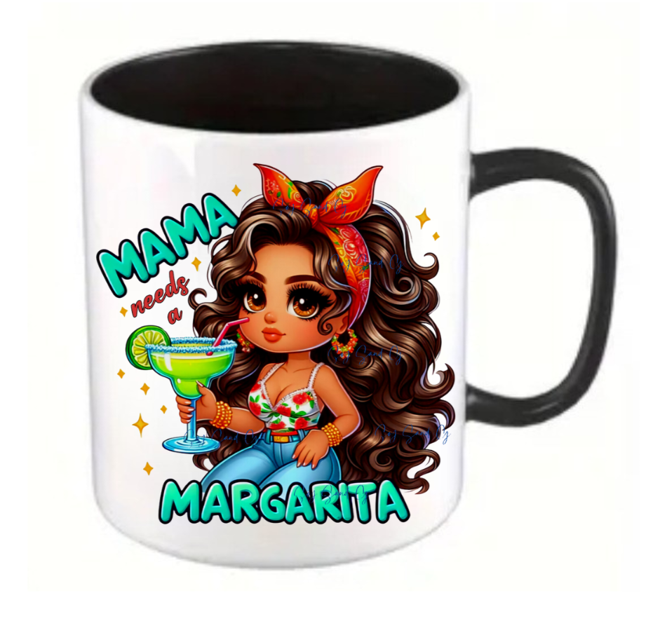 Mama needs a Margarita - UVDTF Wrap for cups/hard surfaces sticker