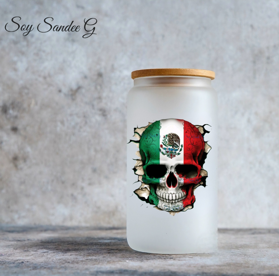 Mexican Skull - UVDTF Decal for cups/hard surfaces sticker