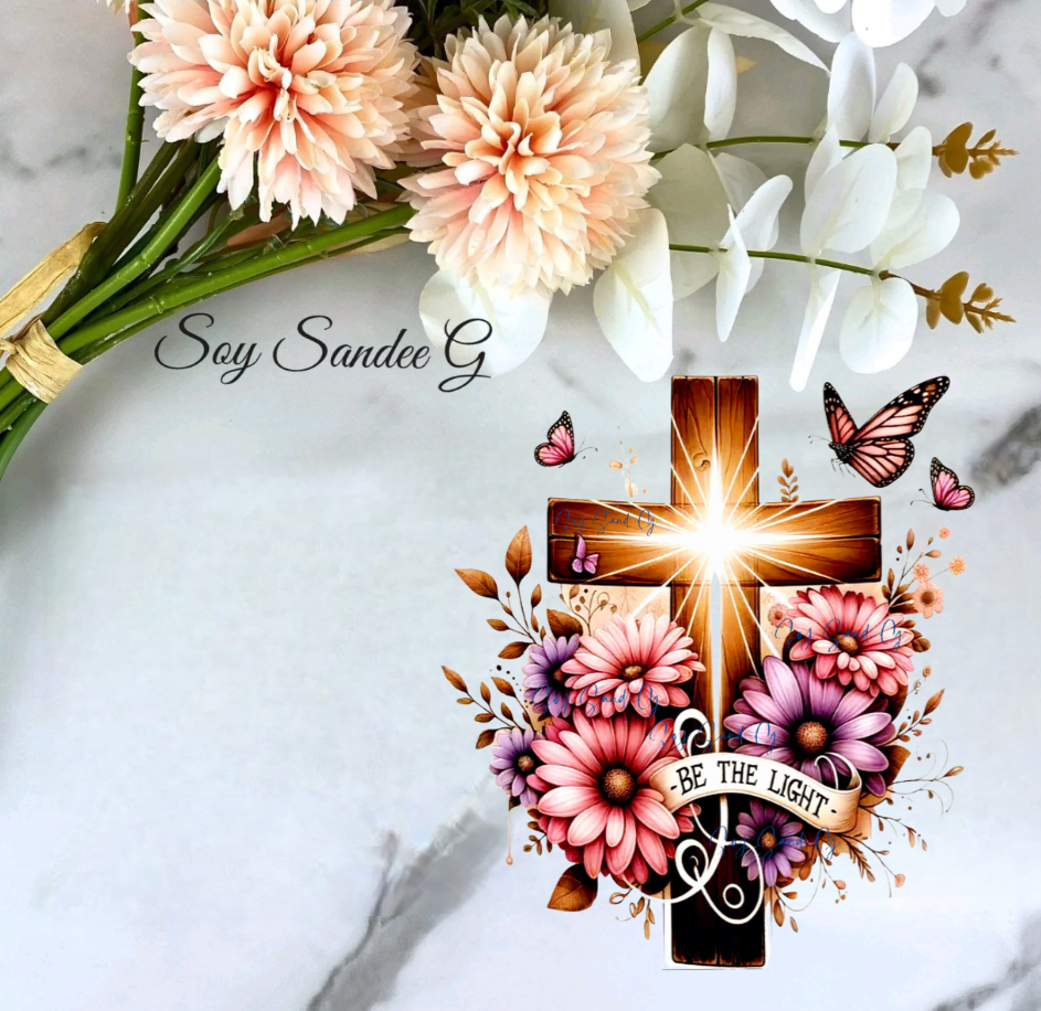 Be the Light Cross - UVDTF Decal for cups/hard surfaces sticker