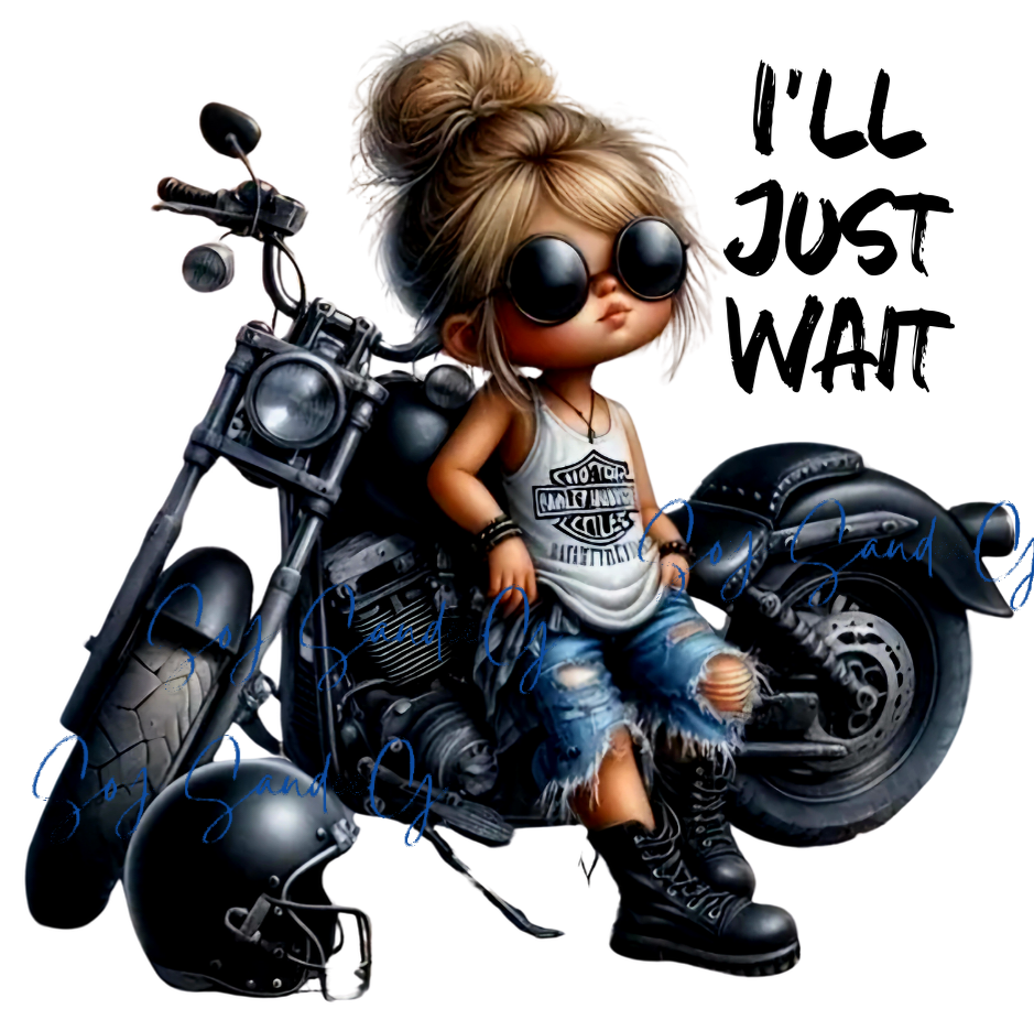 I'll Just Wait - UVDTF Decal for cups/hard surfaces sticker