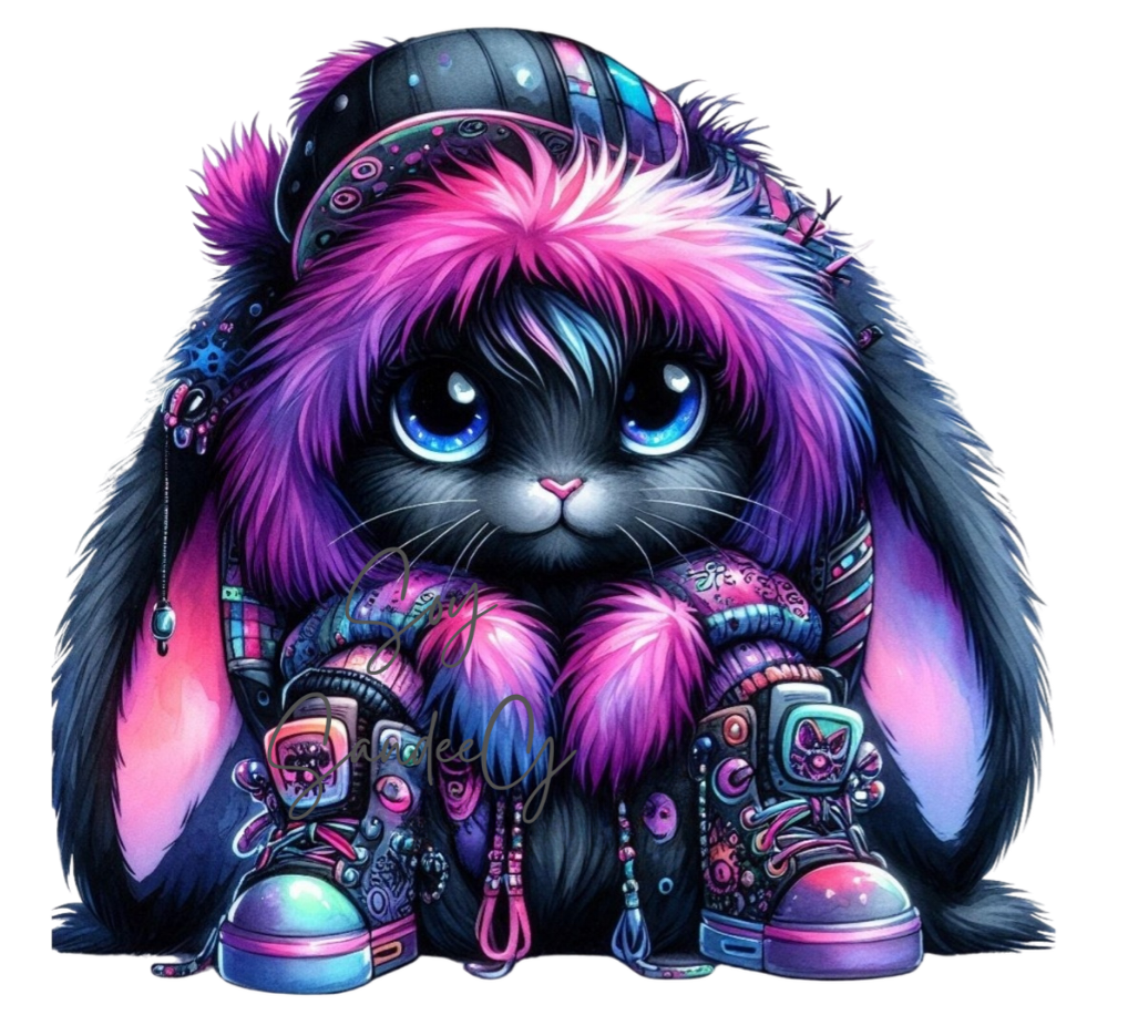 Punk Bunny - UVDTF Decal for cups/hard surfaces sticker