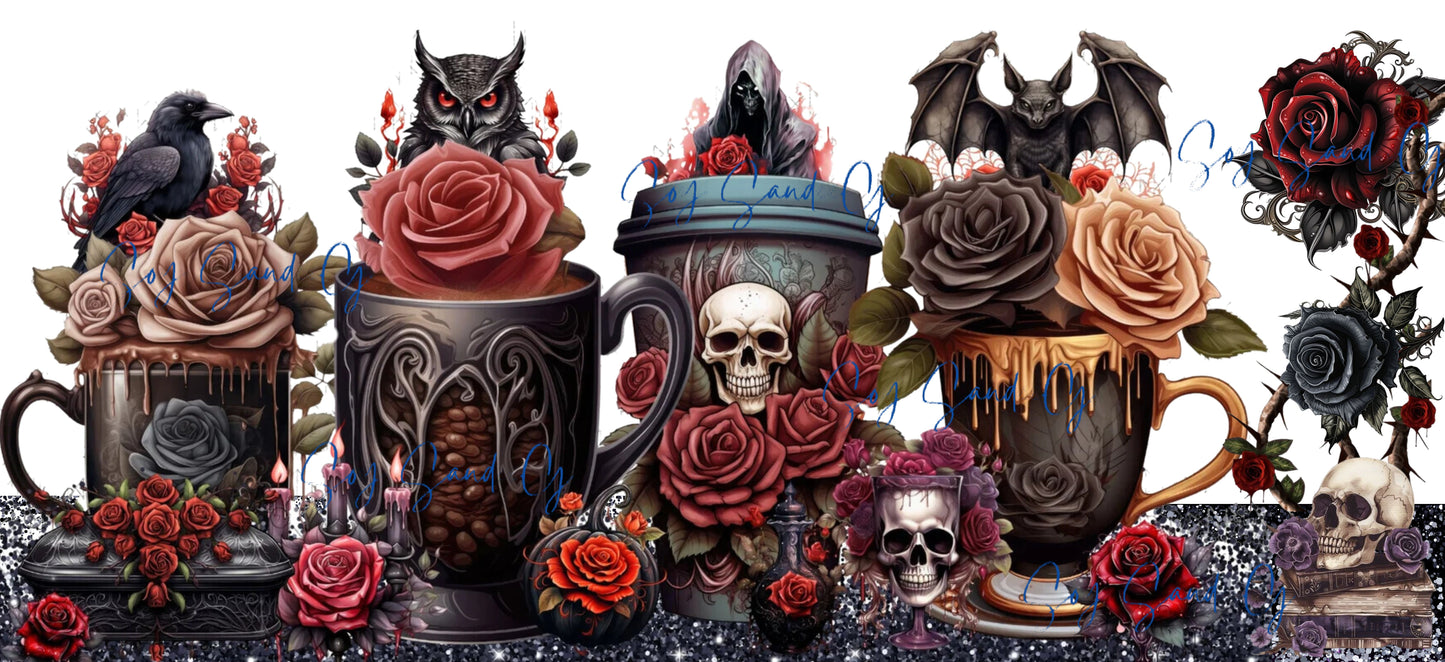 Gothic Cups - UVDTF Wrap for cups/hard surfaces sticker