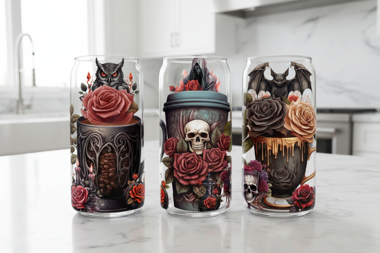 Gothic Cups - UVDTF Wrap for cups/hard surfaces sticker