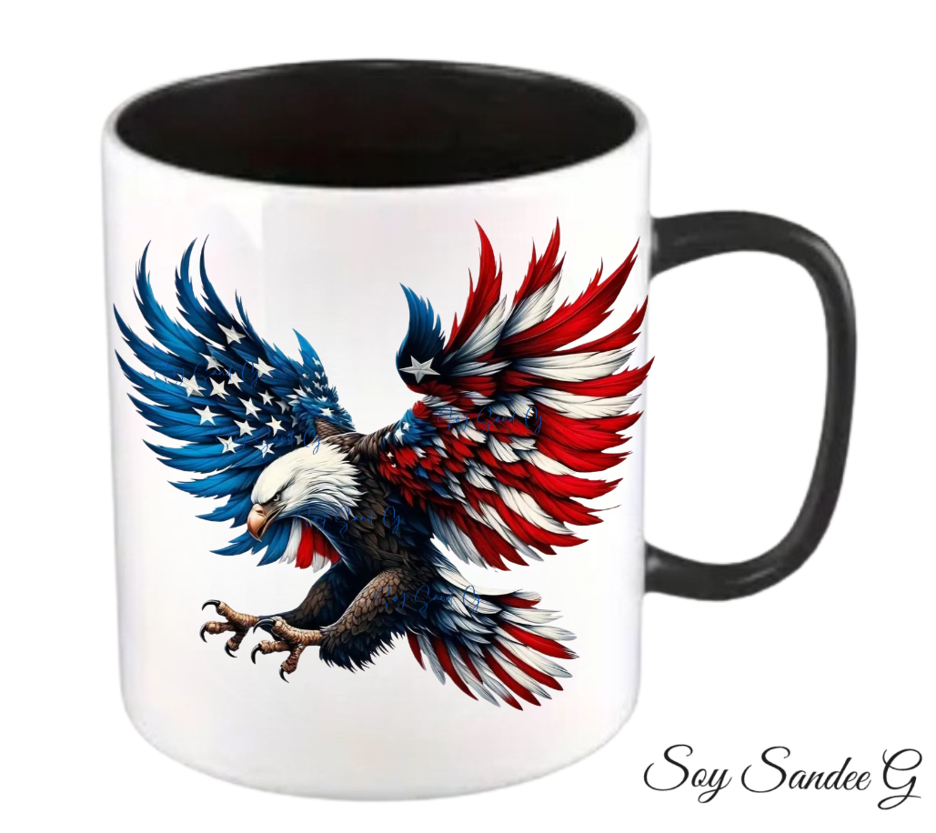 Calcomanía UVDTF con águila patriótica n.° 2