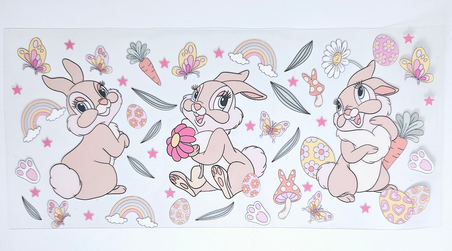 Bunny - UVDTF wrap for cups/hard surfaces sticker